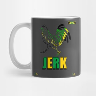 Jamaica Jerk Chicken, Jamaica Flag Mug
